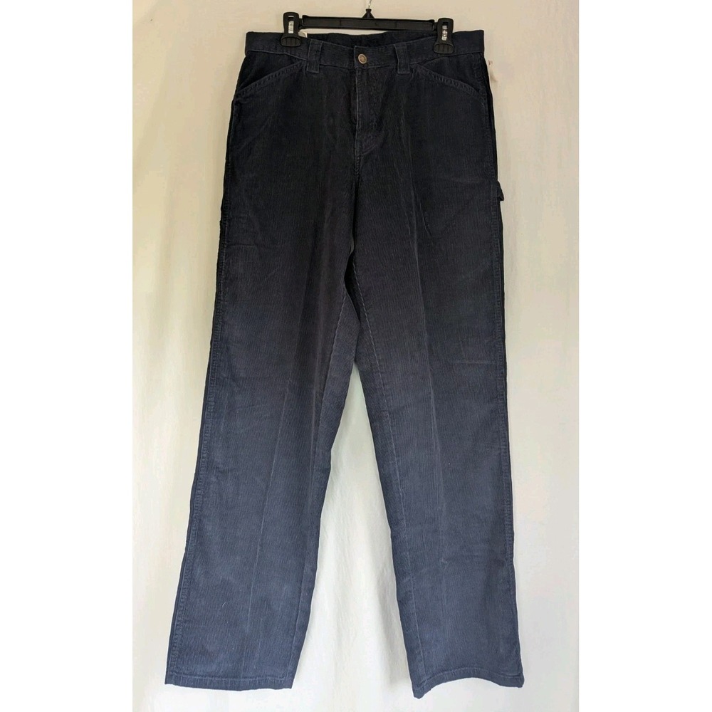 Riveted by Lee  Corduroy Pants Womens Sz 12 Medium  Blue Relaxed Cotton - Picture 2 of 11